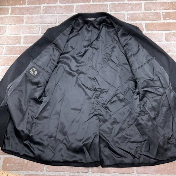 Jos A Bank Blazer Men 46R Black 100% Cashmere Classic Career Suit Jacket Haiti - Picture 9 of 12